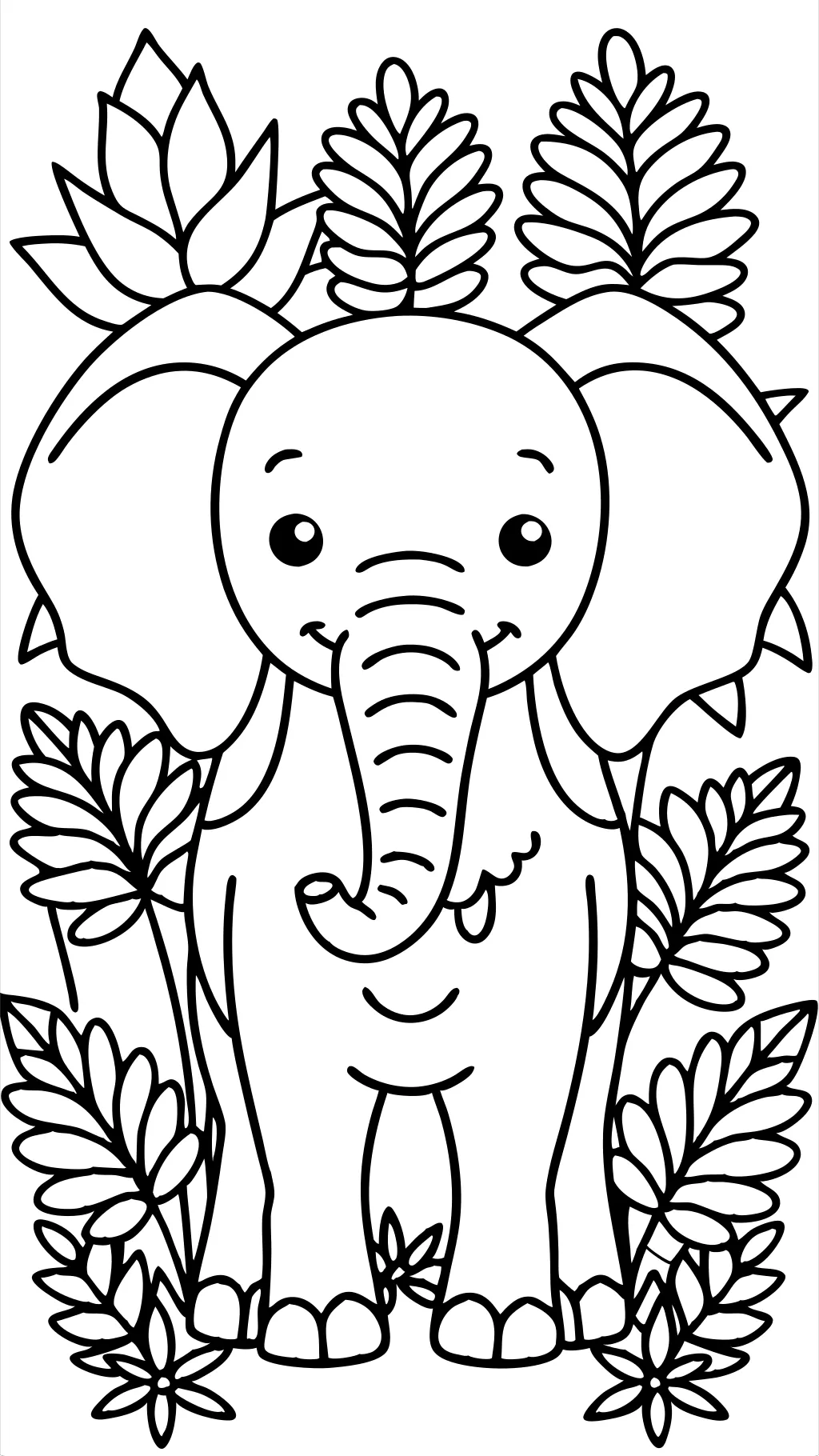 elephant coloring page